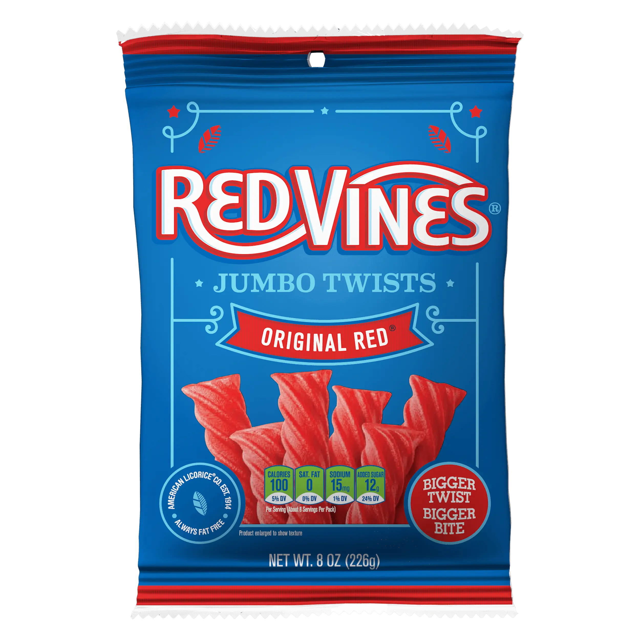Red Vines Red Ropes Licorice – Snack Sized Candy, 12oz Bags (Lot Of 6), Fat Free, Preservatives Free